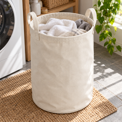 Collapsible Canvas Laundry Hamper