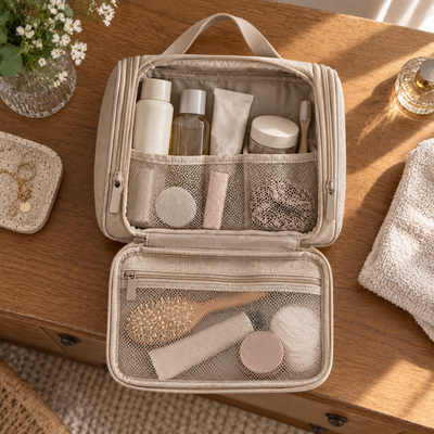 Canvas Hanging Toiletry Bag
