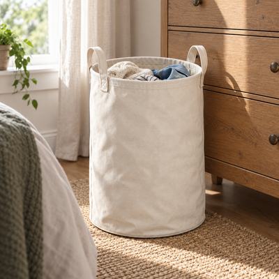 Collapsible Canvas Laundry Hamper