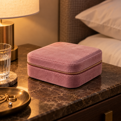 Velvet Travel Jewelry Case