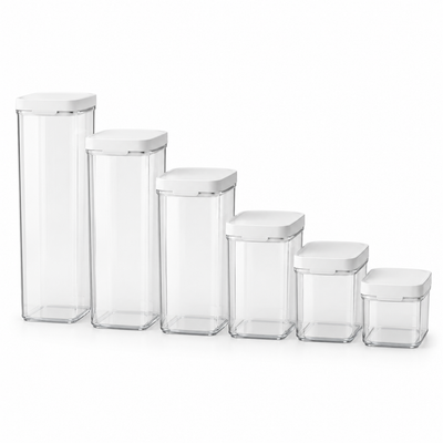 Pantry Containers with Lids Set of 6