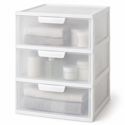 Stackable Bathroom Drawer Organizer