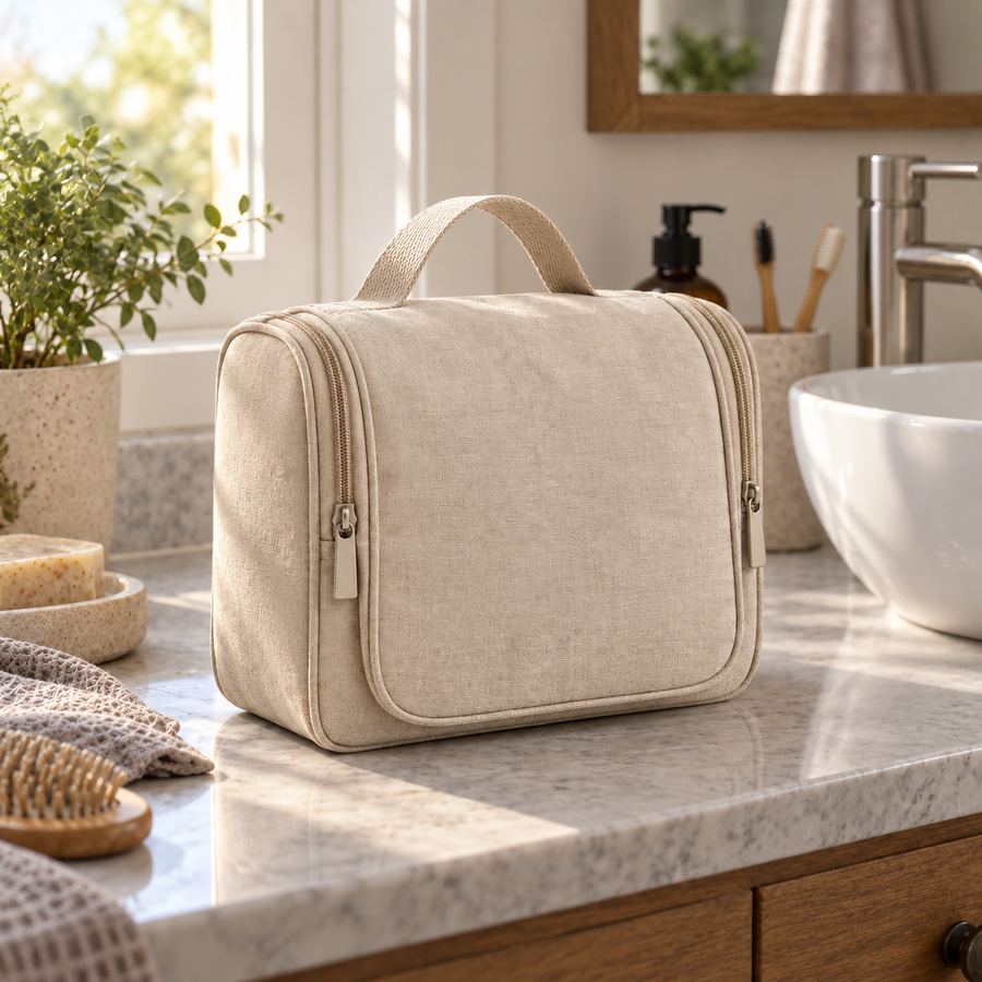 Canvas Hanging Toiletry Bag