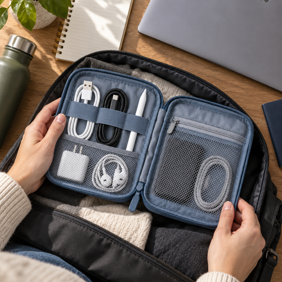 Travel Electronics Cable Pouch